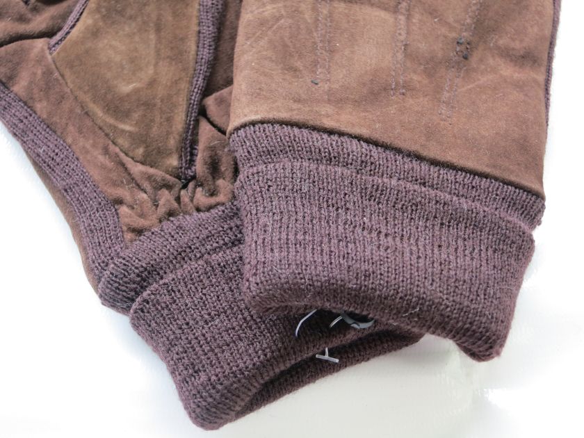 Leather Winter Gloves with cuff